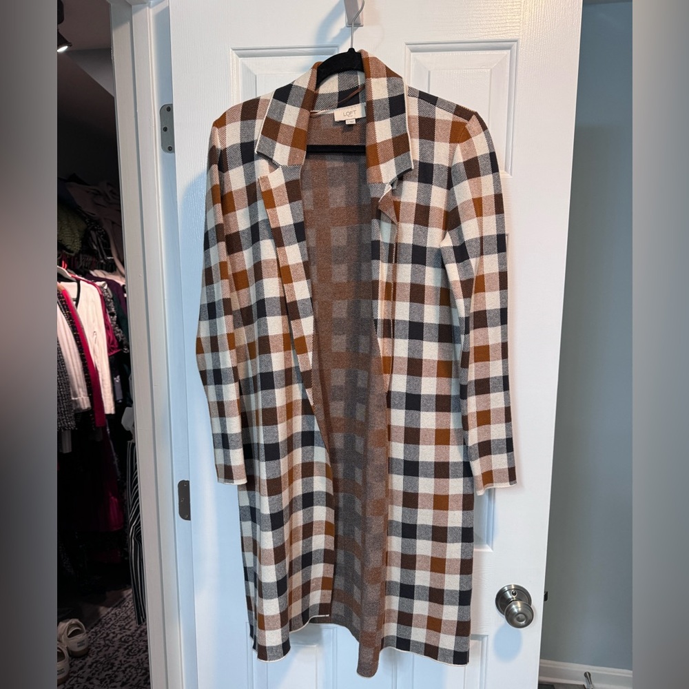 Fall Plaid Cardigan | Loft